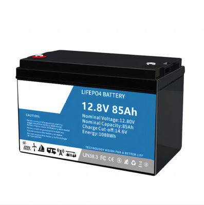 太陽ライトのためのBMSで造られる環境の友好的な高性能12.8V 85AH SLAの取り替えLifeP04のリチウム電池
