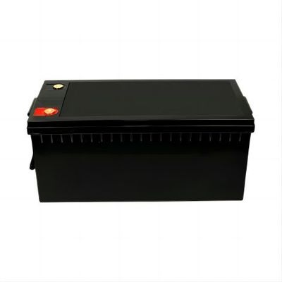 RVのためのBYDの細胞LifeP04のリチウム電池との環境の友好的な高出力力12.8V 220AHマットの黒