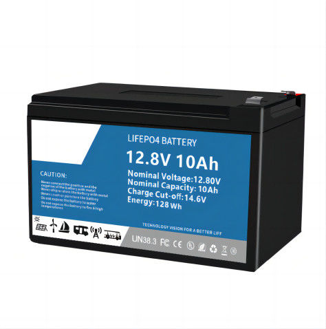 SLAは安全灯のための酸LifeP04リチウム電池の安定した再充電12.8V 10AHを導く