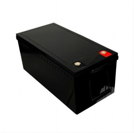 RVのためのBYDの細胞LifeP04のリチウム電池との環境の友好的な高出力力12.8V 220AHマットの黒
