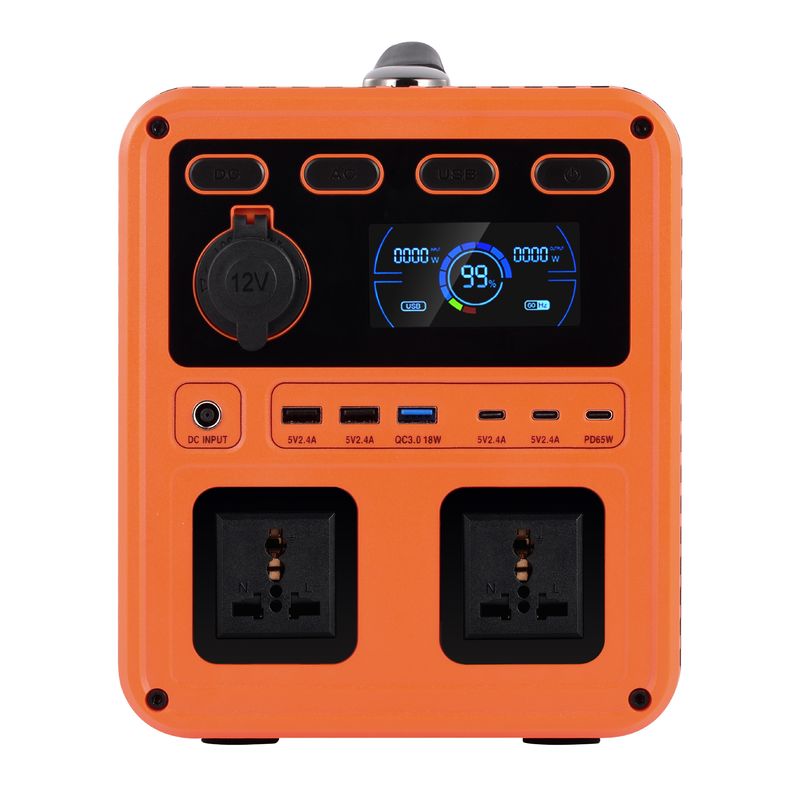 IP61 高出力 DC 13V 1200W AC スイッチ QC3.0 家庭用バックアップ用の二方向インバーター付きポータブル発電機